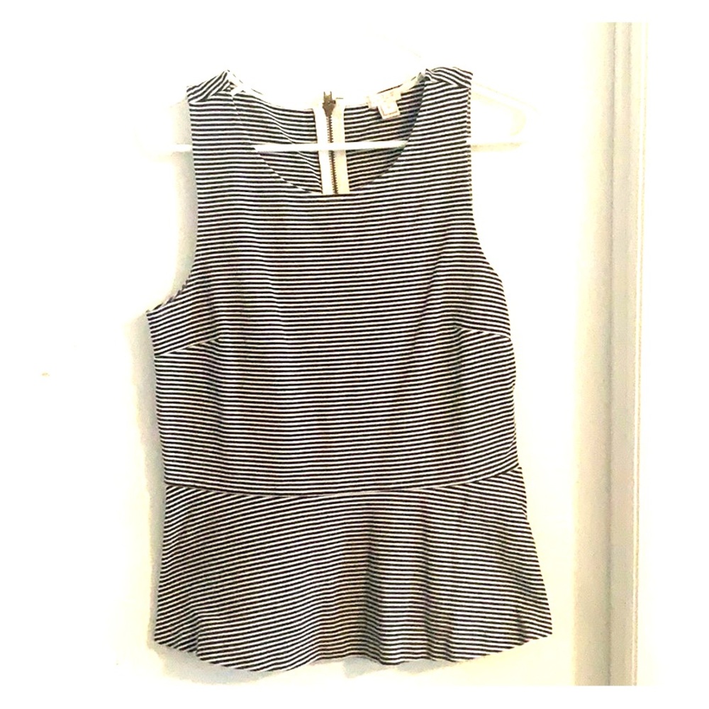 Jcrew Peplum Top Sz S